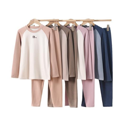 雀说儿童保暖内衣套装男童秋衣秋裤5A抑菌德绒加厚保暖衣中大童家居服AL4625 商品图4