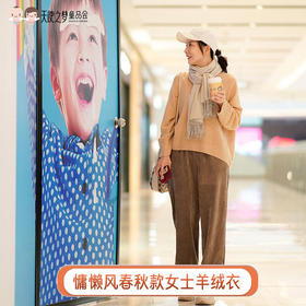 【现货】Loi女士春秋款BABY绒慵懒风V领松密度羊绒衣