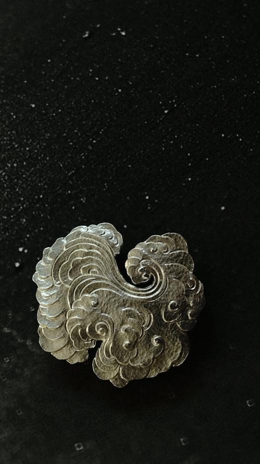 银色祥云胸针项链两带 商品图3