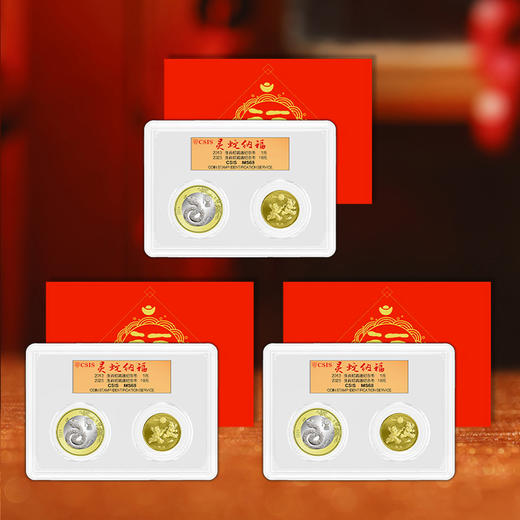 蛇年生肖纪念币两枚套装 2025年蛇币+2013年蛇币 商品图5