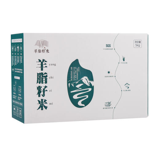 新疆羊脂籽米10斤装 2025年新米羊脂籽米家庭装 大米胚芽米 商品图1