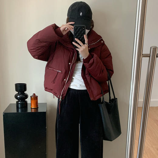 韩版短款小个子面包服羽绒服 商品图1