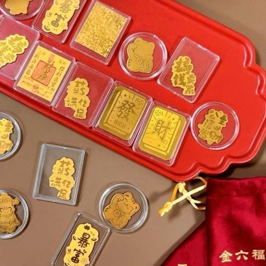 【金六福吉祥 足金手机贴】新年添彩头 金光闪闪 好运拉满 足金含量2mg（72h发货） 商品图4