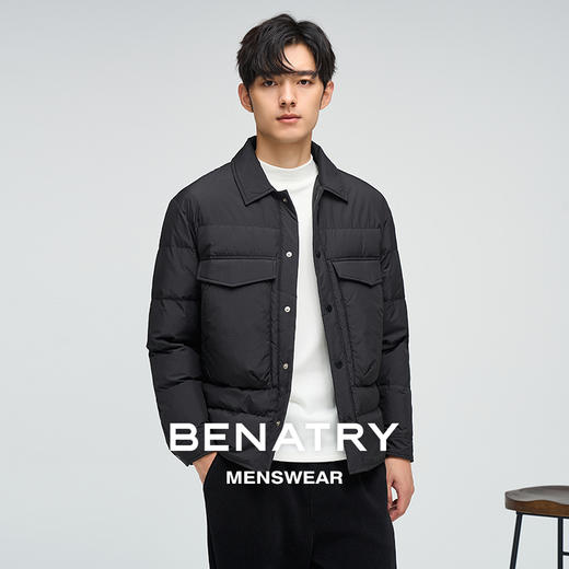 贝纳川翻领大贴袋夹克式男士羽绒服ECP405016 商品图3
