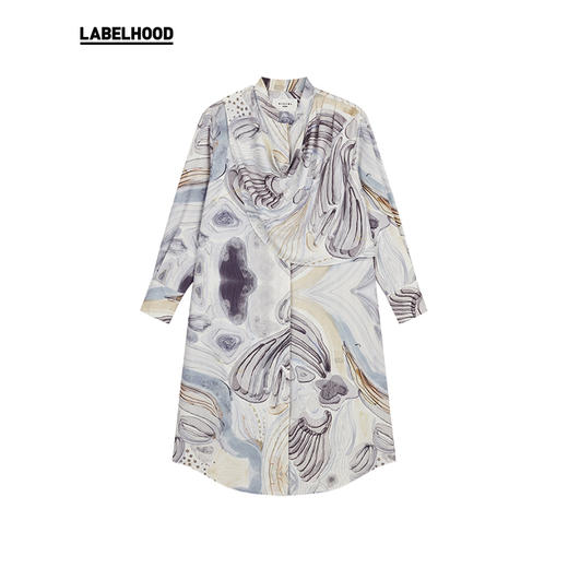 【HIDEMI×LABELHOOD】联名款设计感简约印花连衣裙 商品图3