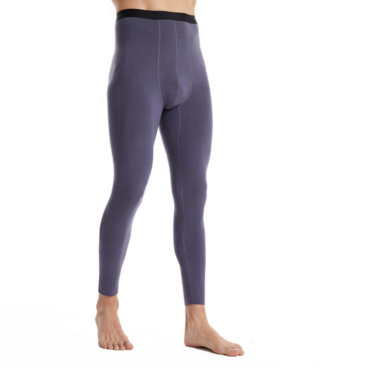 雀说男士德绒保暖裤无痕发热免穿内裤打底裤加厚抗菌内穿蚕丝保暖内衣AL3716 商品图4