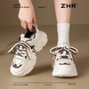 ZHR厚底老爹鞋女2024秋冬新款软底增高小个子小白鞋休闲运动轻便 商品缩略图1