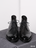 手工固特异南非鸵鸟皮意大利Vibram橡胶底黑色沙漠靴 商品缩略图1
