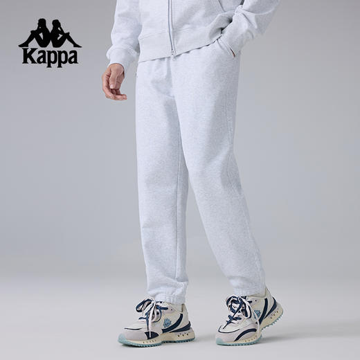 Kappa卡帕背靠背索罗娜运动长裤男士2025新款针织裤子休闲束脚裤K0F12AK01 商品图1