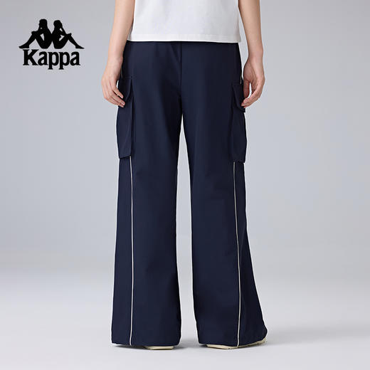 Kappa卡帕背靠背2025新款运动长裤女宽松美式裤子休闲直筒工装裤K0F22AY01 商品图3