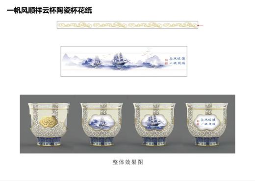 【彼达思】景泰蓝 新品 同心同梦 一帆风顺转心杯 商品图1