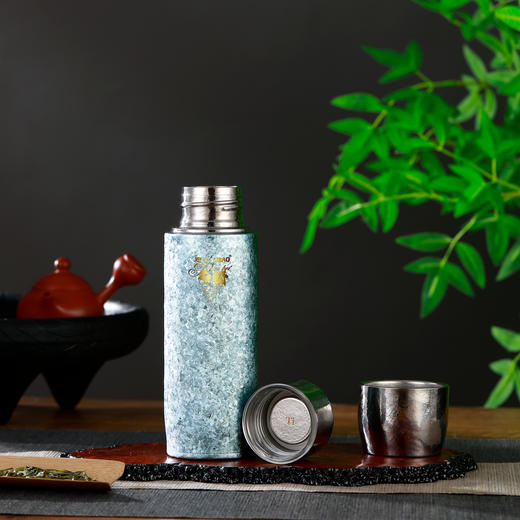 思宝钛莱双层钛保温杯冰花工艺带茶隔便携车载礼盒包装 商品图3