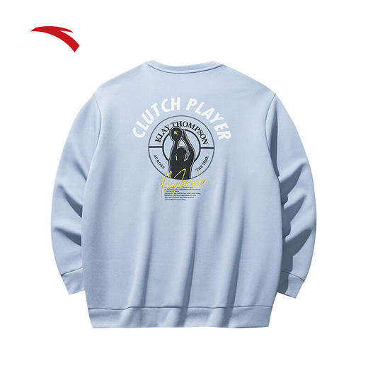 安踏（ANTA）KT男套头卫衣24年冬新款潮流满印篮球校园风长袖套头衫152511719 商品图1