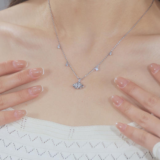 卡蒂罗/KADER 小杏运项链  新中式银杏叶设计国潮好运可调节拼接链 时来运转轻奢吸睛小众吊坠 925银 商品图3