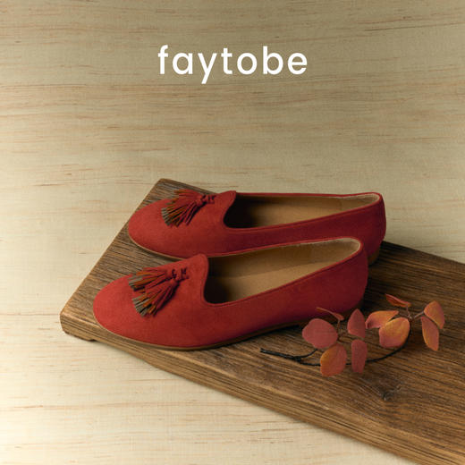 faytobe如意流苏平底鞋25秋慵懒舒适浅口单鞋透气羊皮平底鞋 商品图5