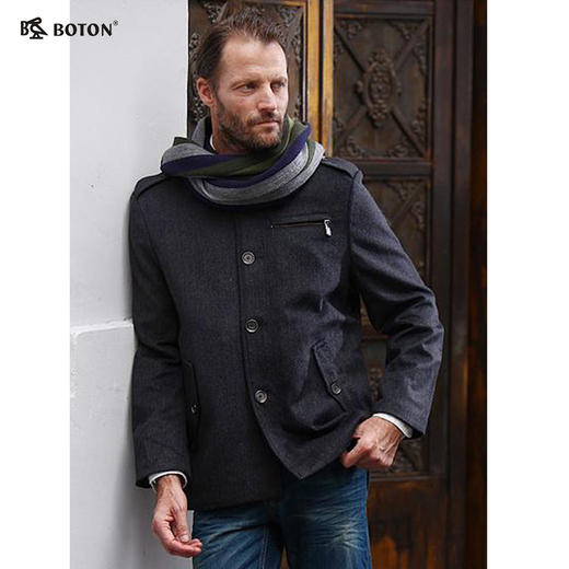 【第2件半价！尾货清仓不退换】波顿男士毛绒西装MJ390 商品图1