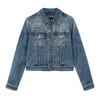 ONIARAI/鬼洗25春夏泥棒蓝女款化蝶福蛇绣花牛仔夹克潮 N340211 商品缩略图2