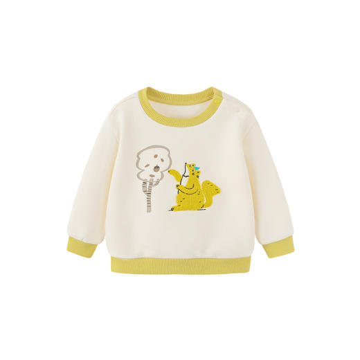 迷你巴拉男女童冬新品加绒亲肤卫衣舒弹长袖上衣 商品图4