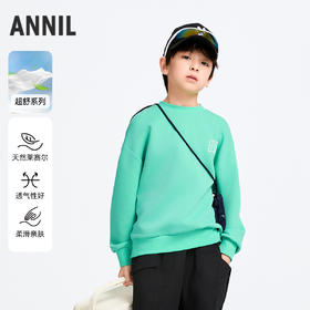 男童圆领长袖卫衣春季新款安奈儿童装实体店同款AB511511