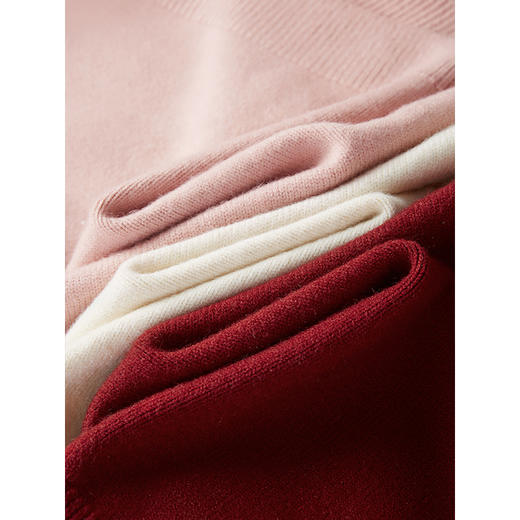 【1件56折】熙世界立体小蘑菇毛针织衫2025春秋新款甜美减龄撞色娃娃领上衣 商品图2