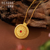 【热卖臻品】典粹八宝罗盘项链 可转动古法金圆盘足金黄金套链女士礼物【按克计价黄金1】MEMORA诗普琳GN262201 商品缩略图6