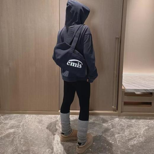 顺丰包邮72105洛诗琳重磅380G复古藏蓝色做旧水洗连帽卫衣862 商品图3