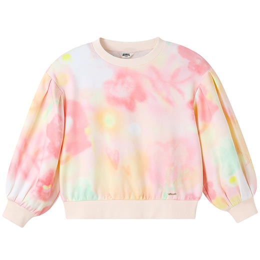 女童圆领长袖卫衣春季新款安奈儿童装实体店同款AG511571 商品图5