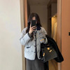秋冬款短款小香风棉服休闲外套 韩国ins翻领轻薄羽丝棉衣 商品缩略图3