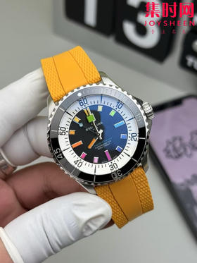 新款到货 BLS百年灵超级海洋彩虹盘男士腕表，外观方面更具时尚新潮魅力