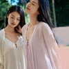 19姆米重磅真丝睡袍女100%桑蚕丝气质镂空吊带裙舒适家居服金三塔  YSFFA307 商品缩略图2