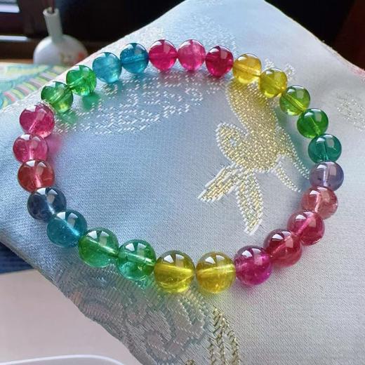 7mm-8mm单圈彩虹碧玺手串 商品图1