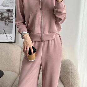 顺丰包邮99525洛诗琳遮肉显瘦撞在心巴上的休闲套装121