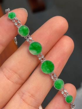 平安牌翡翠手链