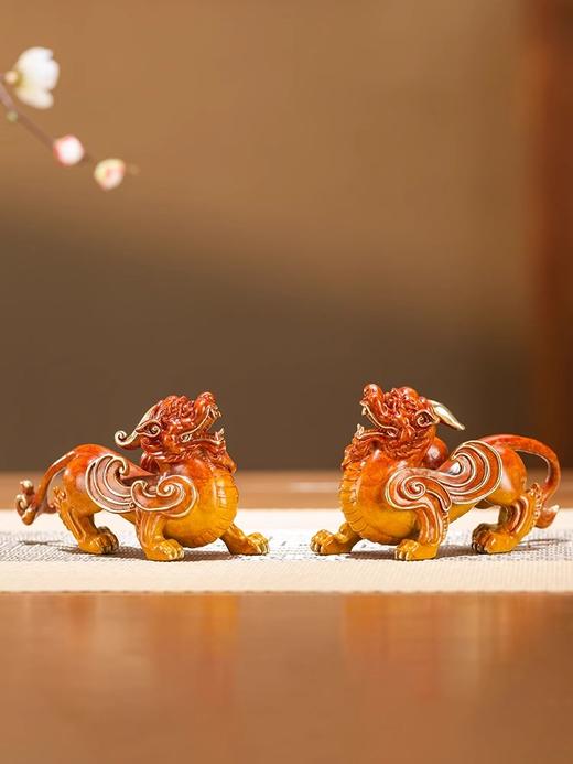 <有书独家>朱炳仁铜 纳财貔貅摆件装饰工艺品礼品家居招财中式铜貔貅 商品图2