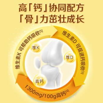 伊利高个子学生奶粉 儿童奶粉 营养高钙高锌高铁 生牛乳0蔗糖 400g 商品图2