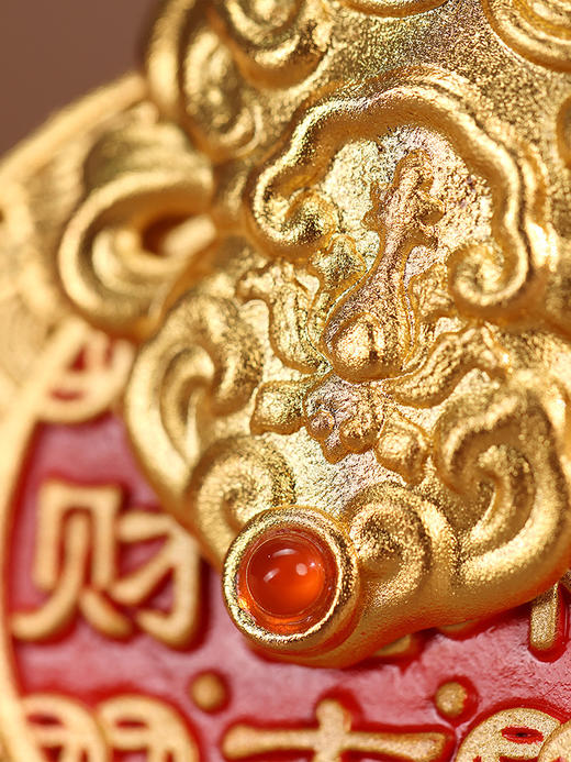 朱炳仁铜 旋转挂件 钥匙扣手把件包挂配饰 产品名称：八方来财-分销 商品图4