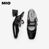 MIO米奥复古闪钻圆头时装凉鞋甜美可爱风舒适半凉鞋M252250707 商品缩略图3