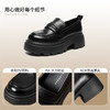 ZHR成熟圆头乐福鞋新款皮鞋2024新款黑色增高复古厚底英伦单鞋 商品缩略图2