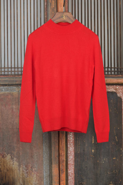 盛唐牡丹|中国红针织羊绒打底衫  [特价品] 商品图0