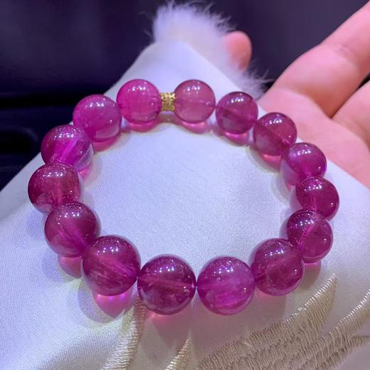 13mm单圈全色粉碧玺手链 商品图2