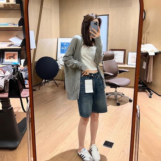 ROMI STUDIO"格雷高知" 宽松薄款冰透长袖V领针织开衫M3371 商品图0