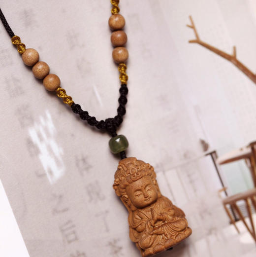 【青山特惠】老山檀【观音】吊坠 立体雕刻 s48 商品图3