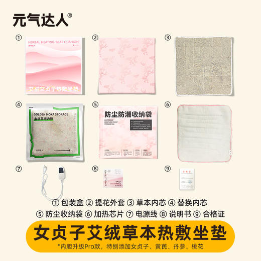 元气达人 女贞子艾绒坐垫 桃花灸 商品图3