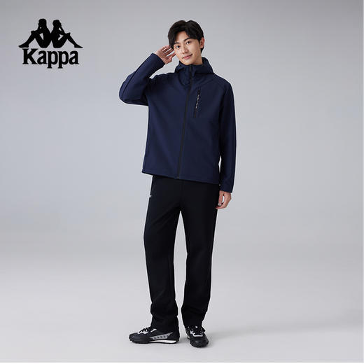 Kappa卡帕背靠背运动外套男新款户外连帽防风防泼水夹克休闲上衣K0F12FJ41 商品图4