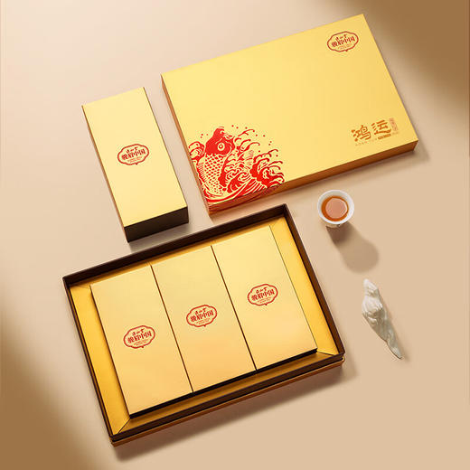 正山堂骏眉中国 鸿运礼盒装 特级金骏眉工艺茶叶送长辈送礼品礼盒192克 商品图4