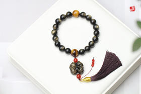 金曜石招财貔貅十八子手串