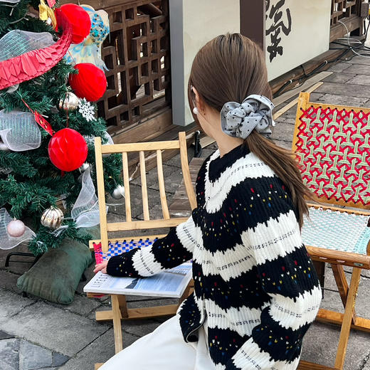 2501102   erd* 点点条纹 拉链开衫 商品图2