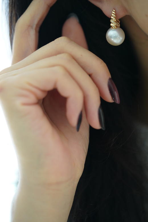 金珠耳饰「干枯玫瑰钻石小酒桶」 商品图2