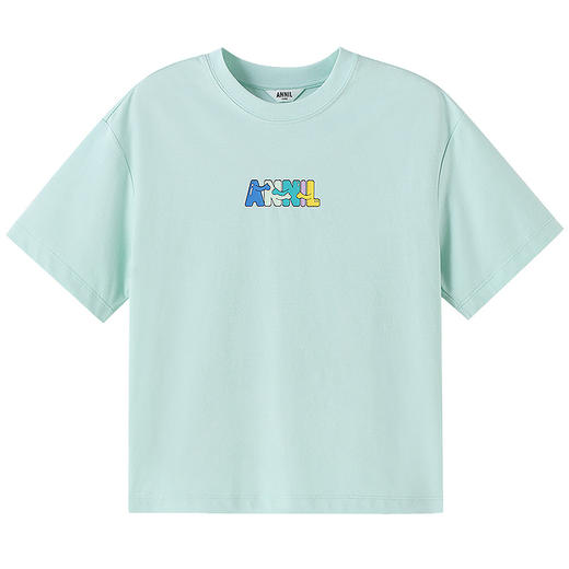 【商场同款在售】男童女童圆领短袖SORONA针织衫夏季新款安奈儿童装实体店同款AM511519 商品图9