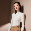 I'd爱帝【桑蚕丝】莱赛尔纯色小高领长袖女秋冬百搭打底衫 商品缩略图1
